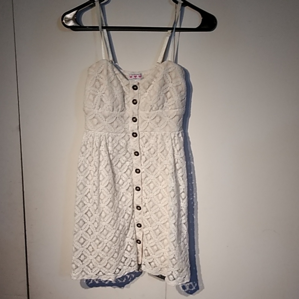 Spaghetti strap button up dress